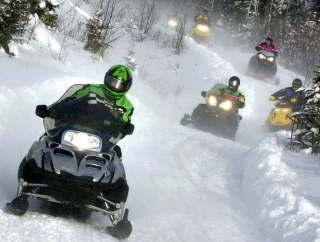  paseo en moto de nieve en La Feclaz